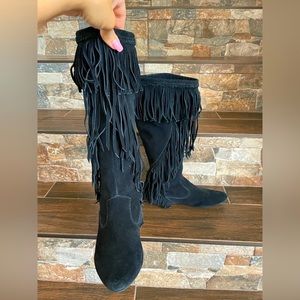 NEW Sam Edelman Utah Fringe Boots